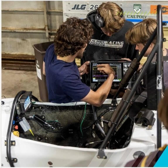 students of California Polytechnic State University's Undergraduate Racing Team using the 2 Series MSO in the field