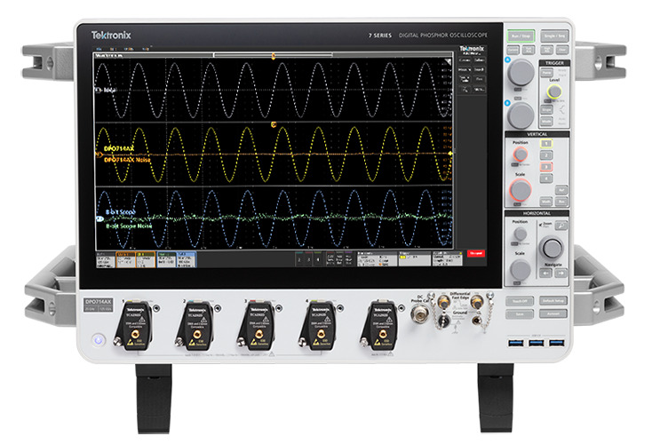 7 Series oscilloscope showing an ENOB measurement screen