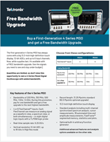 Tektronix 4 Series MSO bandwidth upgrade promotion
