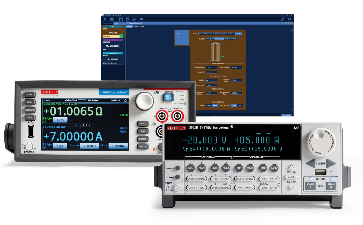 Battery Testing with KickStart Software and Keithley SMUs