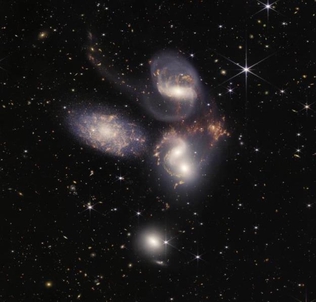 NASA’s James Webb Space Telescope reveals never-before-seen details of galaxy group “Stephan’s Quintet”