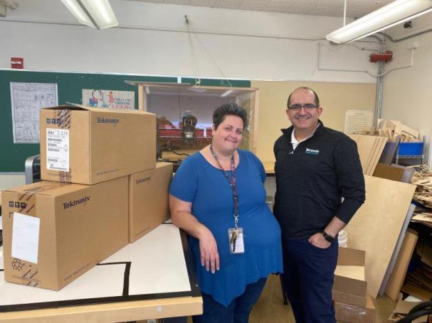 Cady Geer, CTE Teacher, Computer Science & Engineering at Sunset High School and Jose R. Rodriguez, Sr. Strategic Marketing Manager at Tektronix