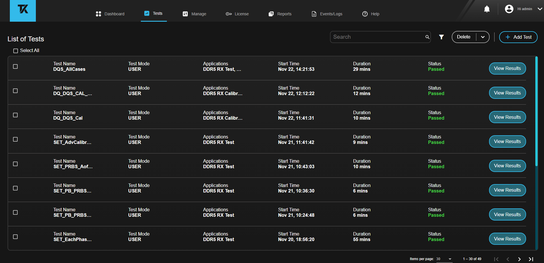 Clarius Compliance DDR5 DRAM Receiver Test Solution 61W741270