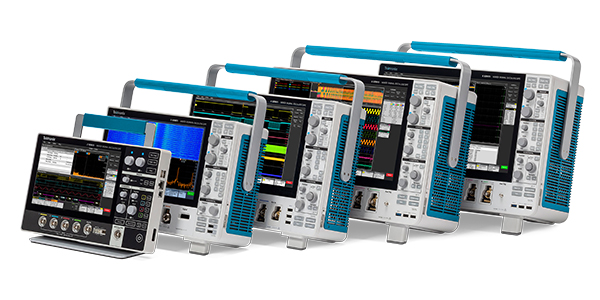 Image showing the Tektronix oscilloscopes product line-up: 2 Series through 6 Series