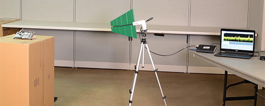 Affordable EMC pre-compliance testing set up to minimize more expensive compliance test facilities.