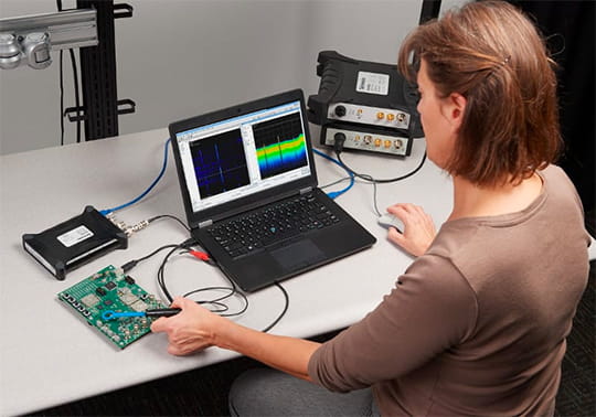 Eggtronic case study using a Tektronix real-time spectrum analyzer to ensure their products adhere to EMC/EMI test standards