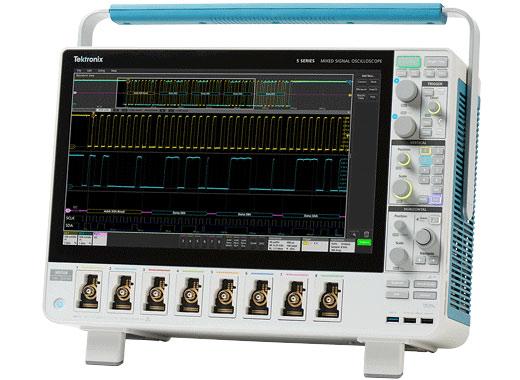 5 Series MSO Mixed Signal Oscilloscope Front View