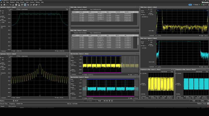 7 Series DPO wideband RF signal testing with SignalVu software
