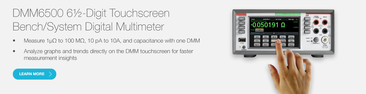 DMM6500 6 1/2-digit touchscreen bench/system digital multimeter