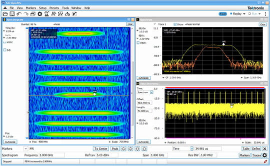 Spectrogram on 1GHz span