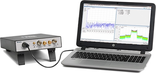 RSA600 with laptop RSA600 series spectrum analyzer (up to 7.5 GHz frequency coverage)