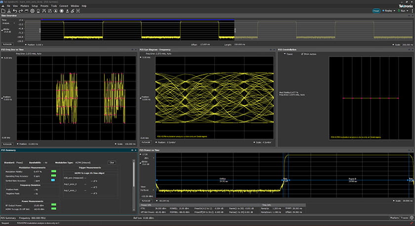 APCO P25 测量频谱分析仪软件
