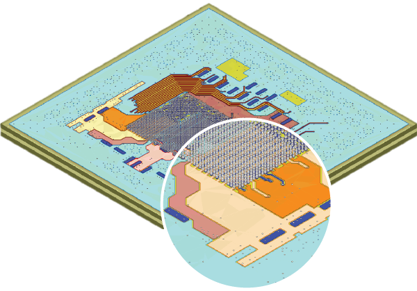 close up of a circuit board
