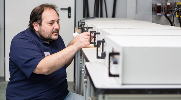 EA-PSB Bidirectional Power Supplies being used by an engineer