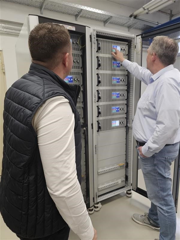 Initial operation of the rack