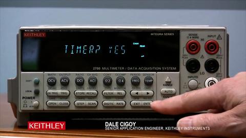 Advanced scans using Keithleys Series 2700 Multimeter Data Acquisition System