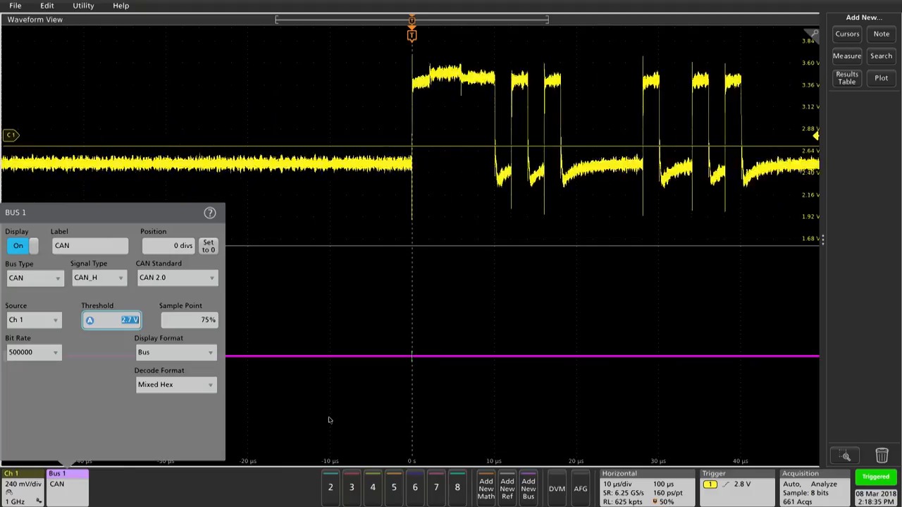 CAN Bus Decode and Trigger on the 5 Series MSO