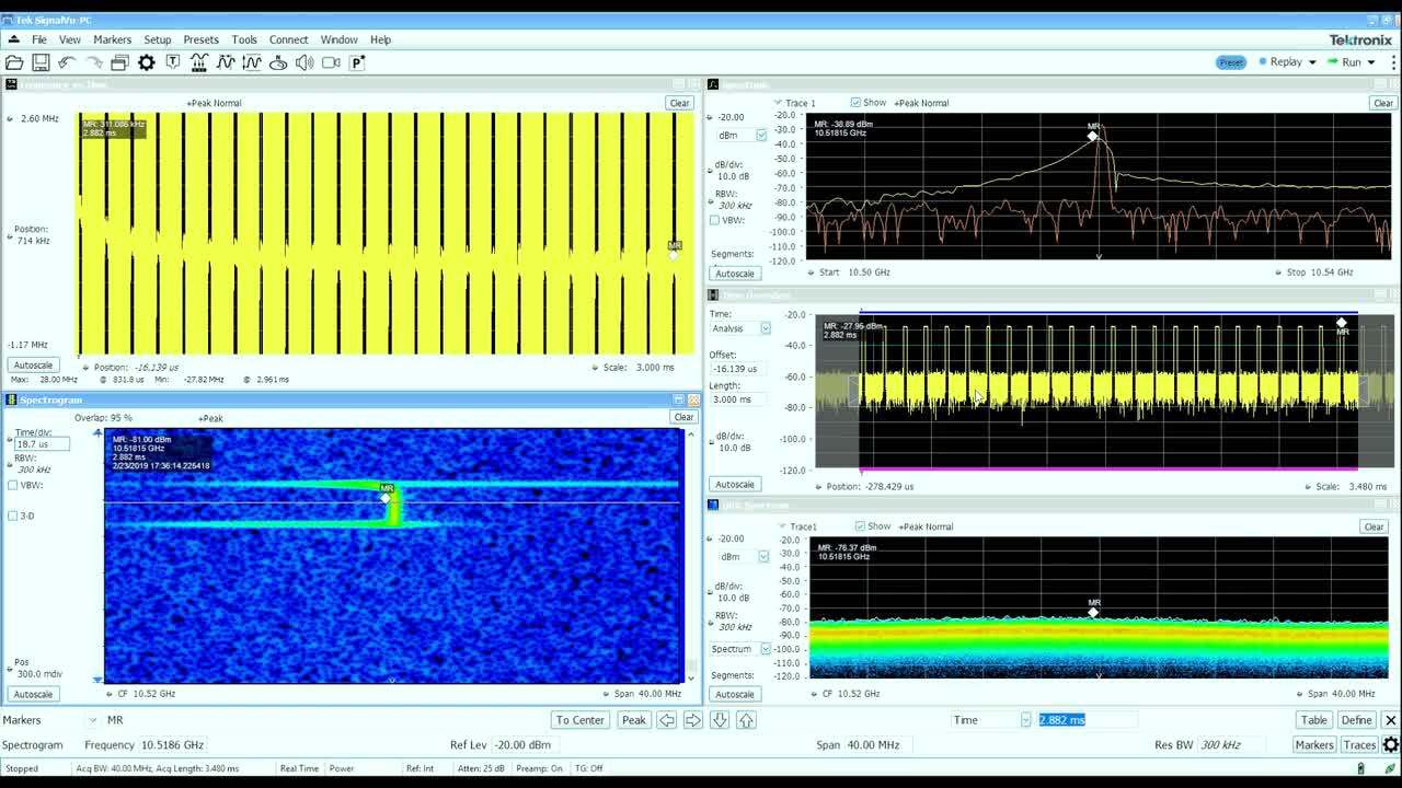 Characterizing Radar using Tektronix Real-Time Spectrum Analyzer_en