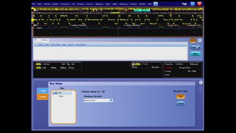 Ethernet 100BASET Decode Trigger and Search