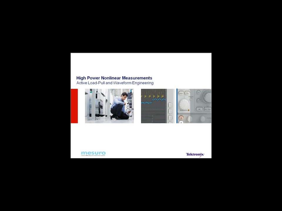 High Power Nonlinear Measurements Webinar