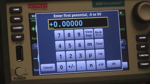 How to Perform Cyclic Voltammetry Measurements with the 2450-EC Electrochemistry Lab System