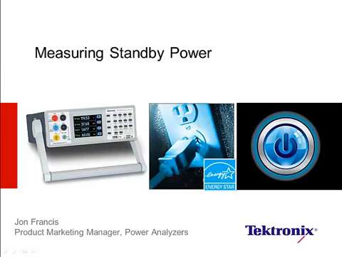 Making Standby Power Measurement Webinar