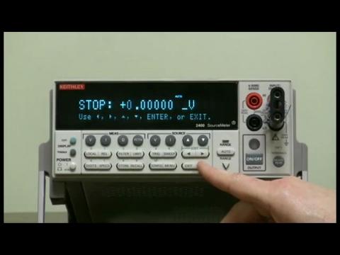 Model 2400 SourceMeter How-To Configure a Linear Voltage Sweep