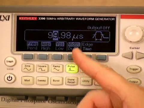 Model 3390 50MHz Arbitrary Waveform-Function Generator - Burst Mode Demonstration