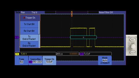 MSO-DPO2000 Series Oscilloscopes RS-232 bus support