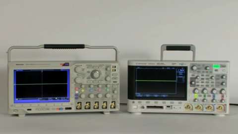 MSODPO3000 Series vs Agilent MSODSO3000 XSeries Video  Search  Measurement Comparison