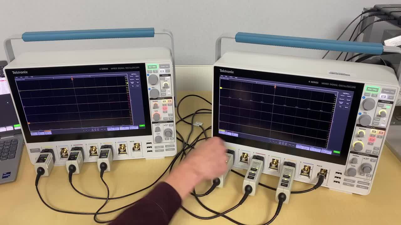 Synchronizing Two Scopes to Measure a Motor Drive | Tektronix