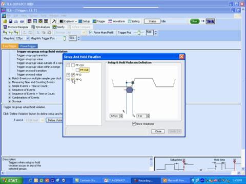 TLA Series Video Setup and Hold