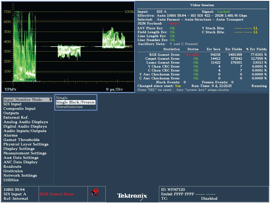 Input Monitor Mode Configuration