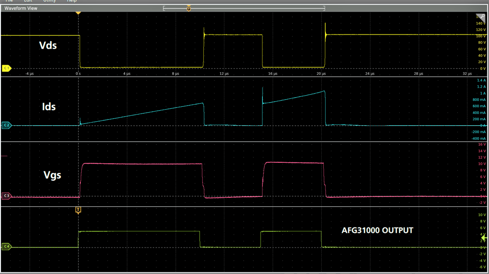 double pulse test tektronix afg31000 arbitrary function generator ...