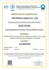 Tektronix India 17025 Accreditation