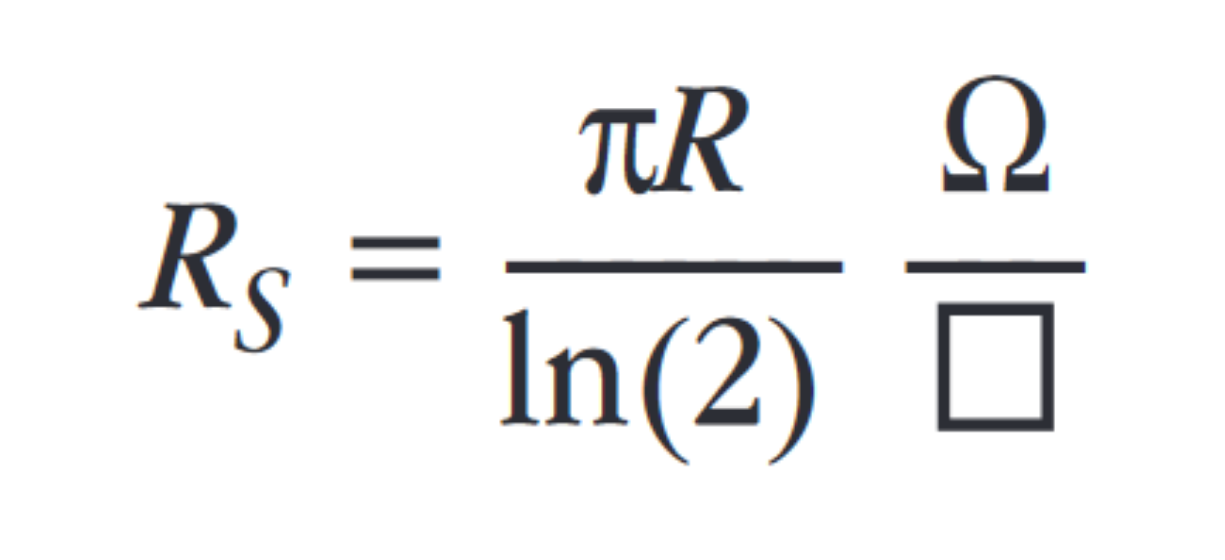 sheet resistance