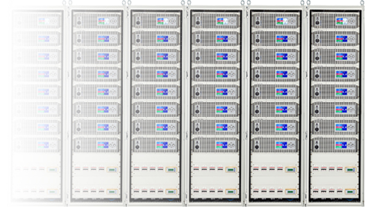 Tektronix EA rack system showing several units