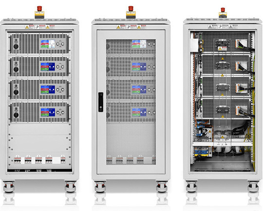 An image of Tektronix EA configurable rack systems 24U cabinet up to 180 kW