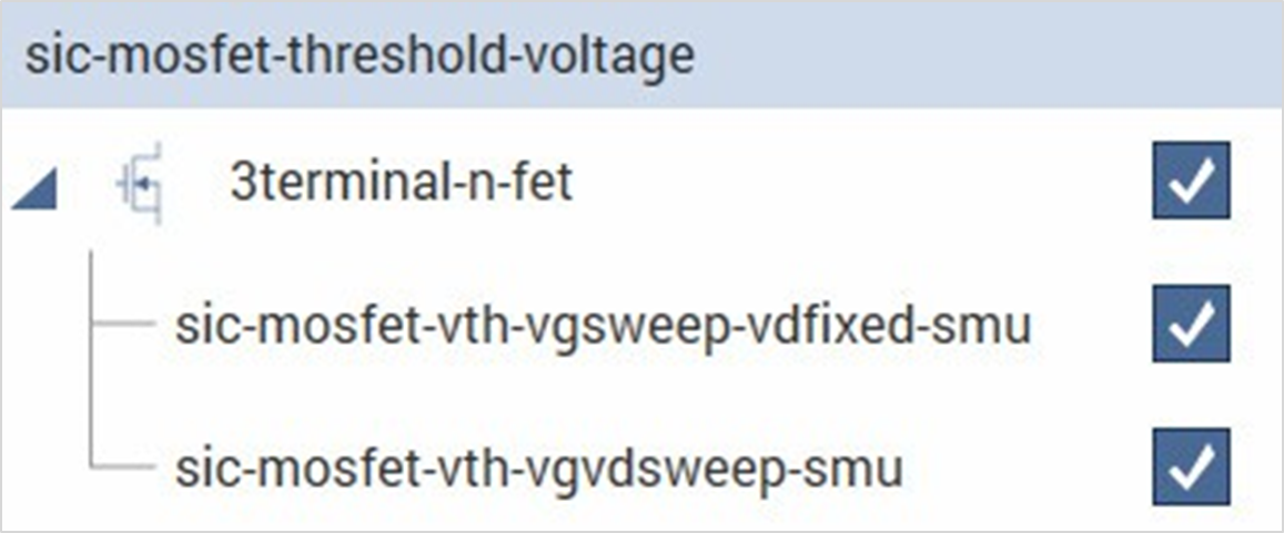 Project tree of sic-mosfet-threshold-voltage project.