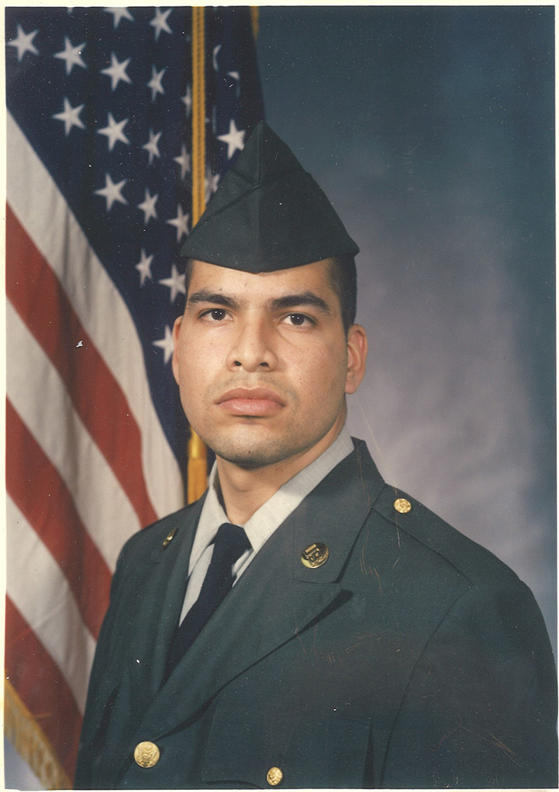 Enrique in his military days