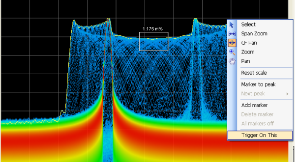 RF Troubleshooting Screen